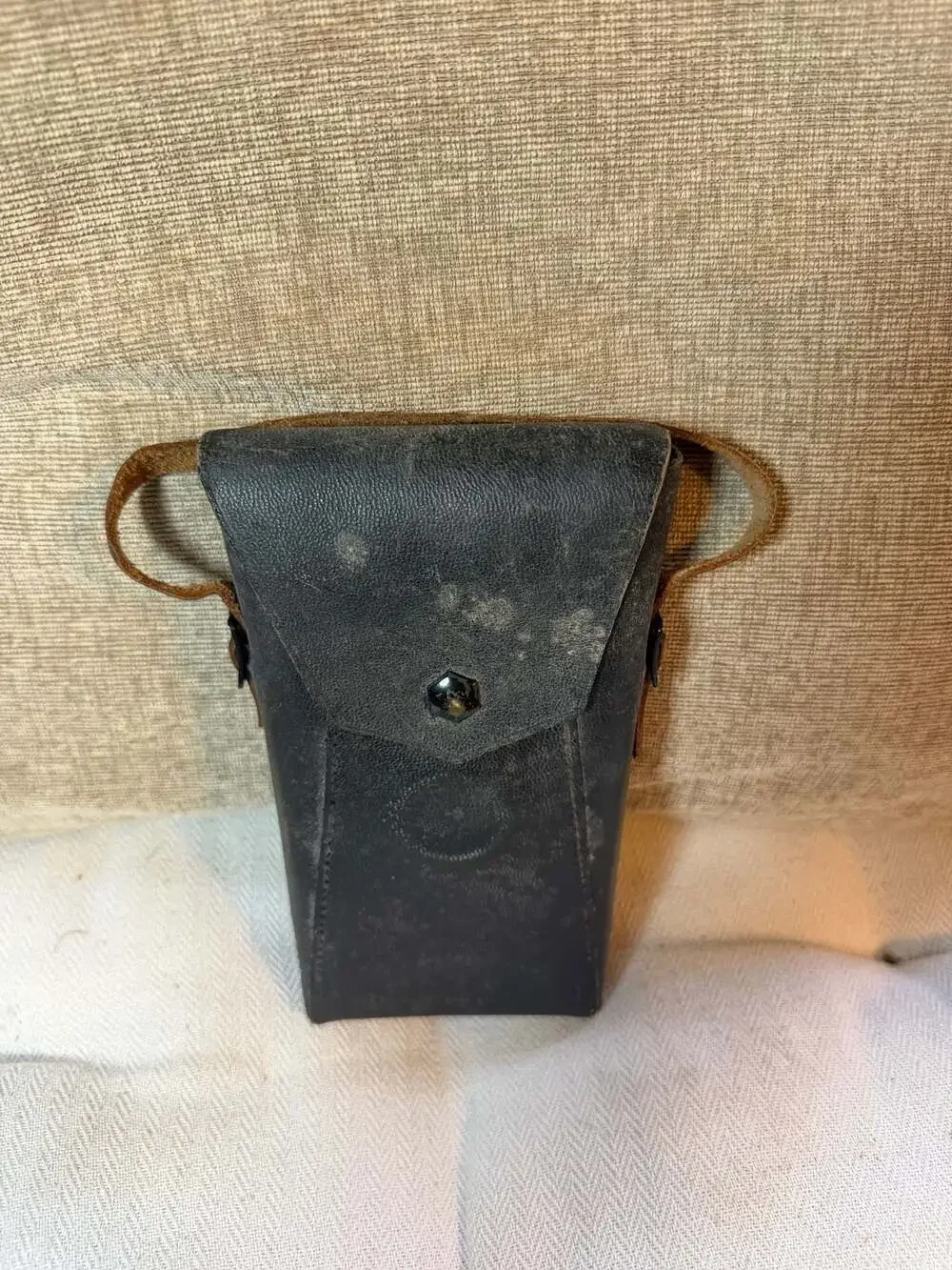 Vintage Brown Leather Folding Bellows Camera Case - Small Pouch – , CA